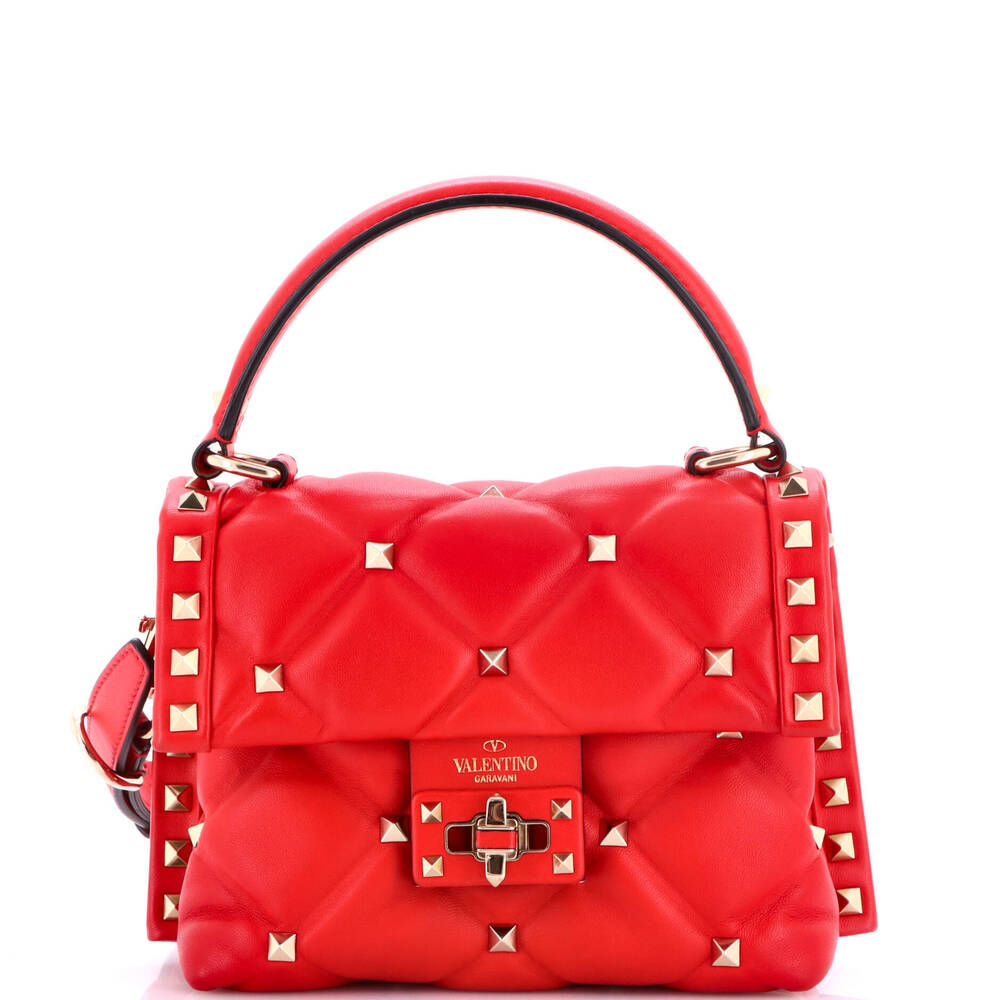 Valentino Garavani Mini Candystud Top Handle Bag Leather